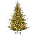 thumbnail image 1 of Costway 7 FT Artificial Christmas Tree with 1102 Branch Tips 350 LED Lights 8 Lighting Modes, 1 of 10