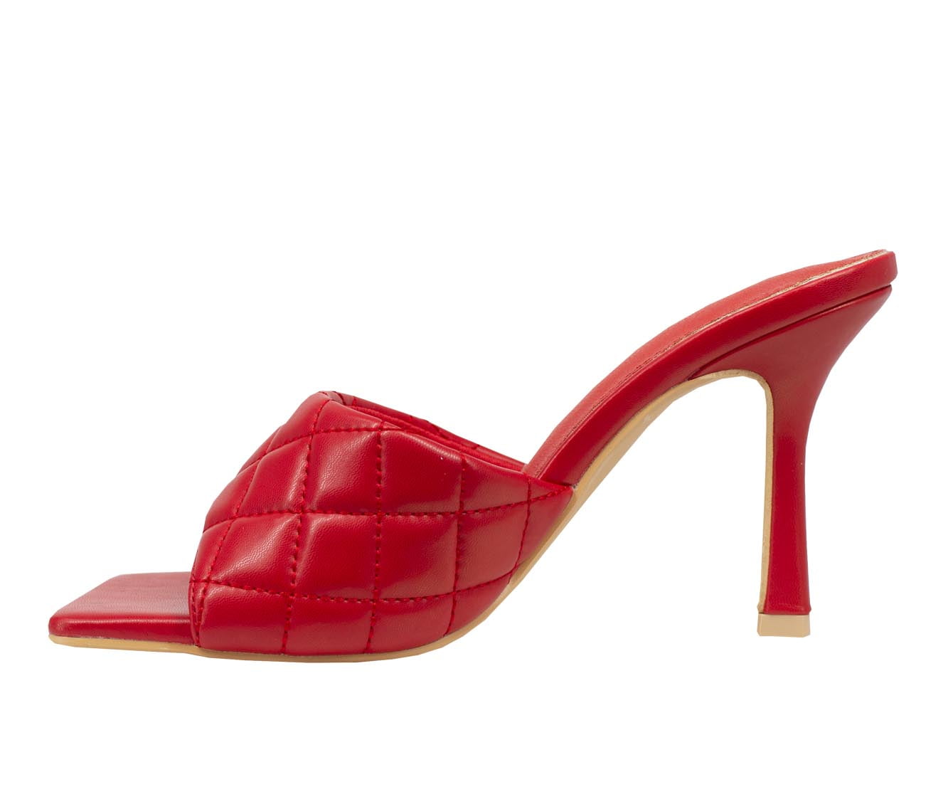 Olivia & Kate Women's Adult Quilted High-Heel Stiletto Sandal