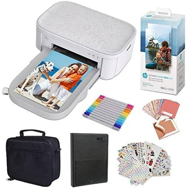 HP Sprocket Studio Plus 4x6” Instant Photo Printer Bundle