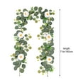 thumbnail image 3 of WZXPWT 5.9Ft Artificial Flower Garland, Fake Rose Vine with Gypsophila, Silk Floral Garland for Wedding Home Party Table Runner Decor, Realistic Greenery Rattan for Indoor Outdoor Use, 3 of 7