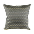 thumbnail image 2 of Decorative Elephant Parade Stripes Gray Silk Throw Pillow Cushion Cover Set, 2 of 6