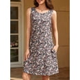 thumbnail image 2 of Fancyglim Women's Summer Dresses Casual Sleeveless Beach Sundress Floral Mini Tank Dress with Pockets M-3XL, 2 of 7