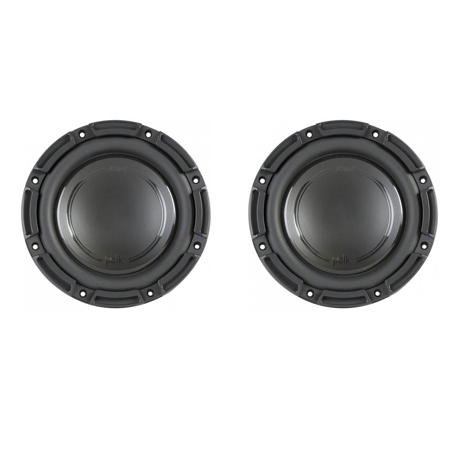 Polk Audio DB+ 8 Inch 750 Watt 4 Ohm SVC Marine, ATV & Car Subwoofer (2