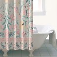 thumbnail image 4 of Pink Floral Pattern Shower Curtain 36"x72" ,Bathroom Decorative Shower Curtains Set with 12 Hooks,Modern Waterproof Washable Shower Curtain, 4 of 6