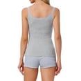thumbnail image 3 of INSPIRE CHIC Womens Lace Camisole Tank Tops Cotton Cami Pajamas Top Soft Comfy Undershirt L Gray, 3 of 6