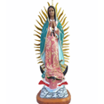 thumbnail image 1 of Virgen de Guadalupe de Resina Pintada Base de Redonda Clasica Decorativa 52cm, 1 of 1