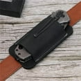 thumbnail image 2 of Retro Belt Carrying Leather Knife Scabbard Horizontally, Leather Pocket Knife Sheath for Belt Black, 2 of 6