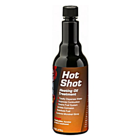 E-Zoil H15-16 16 oz. bottle of OF H.O.T. SHOT (Hot Shot) heating oil (Best Home Heating Oil Additive)