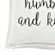 thumbnail image 2 of Funda de almohada decorativa Humble and Kind Script blanco individual 20x20 Lush Decor 16T005639, 2 of 2