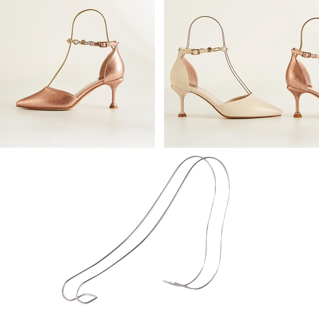 Présentoir en Acier Inoxydable pour Chaussures Inserts Formeur Porte-Sandale à Talons Hauts