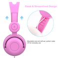 thumbnail image 3 of Kids Headphones, Youth Children Teens Premium Volume Limited Wired Earphones Foldable Wired Over-Ear Headsets Great Gift For School, 3 of 8