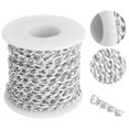 thumbnail image 4 of Aluminium Chain With Spool,  DIY Metal Chain Exquisite   For Jewelry Making For Clothing Accessories For DIY Handicrafts For Anklets, 4 of 8