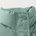 thumbnail image 5 of Hicidod Toddler Down Vest Lightweight Fashion Solid Color Zipper Button Puffer Jackets Winter Warm Sleeveless Casual Coats, 5 of 7