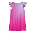 thumbnail image 4 of safuny Girls's A Line Dress Teens Clearance Rainbow Tie Dye Lovely Round Neck Pleated Swing Hem Vintage Holiday Short Sleeve Comfy Princess Dress Pink 110, 4 of 4