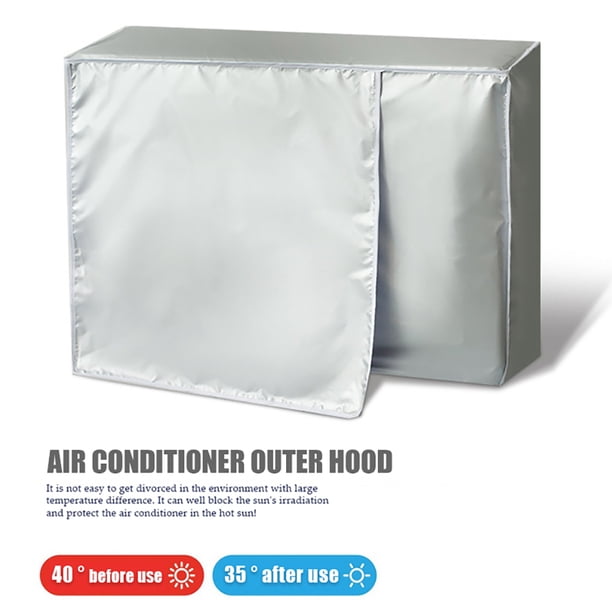Cubierta De Aire Acondicionado Cubierta de aire acondicionado Protector de aire acondicionado impermeable para exteriores (96CM)