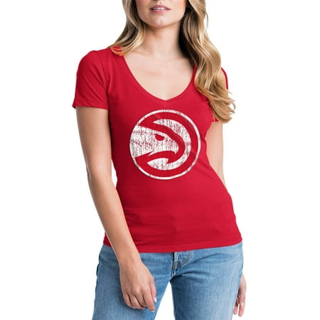 Josh Childress Atlanta Hawks - Atlanta Hawks Womens NBA Short Sleeve Baby Jersey V-neck