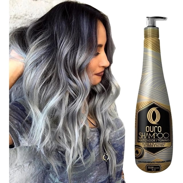 Shampoo Gris Plata Silver Matizador Cabello Pelo Ouro 900 M Ouro Shampoo Gris
