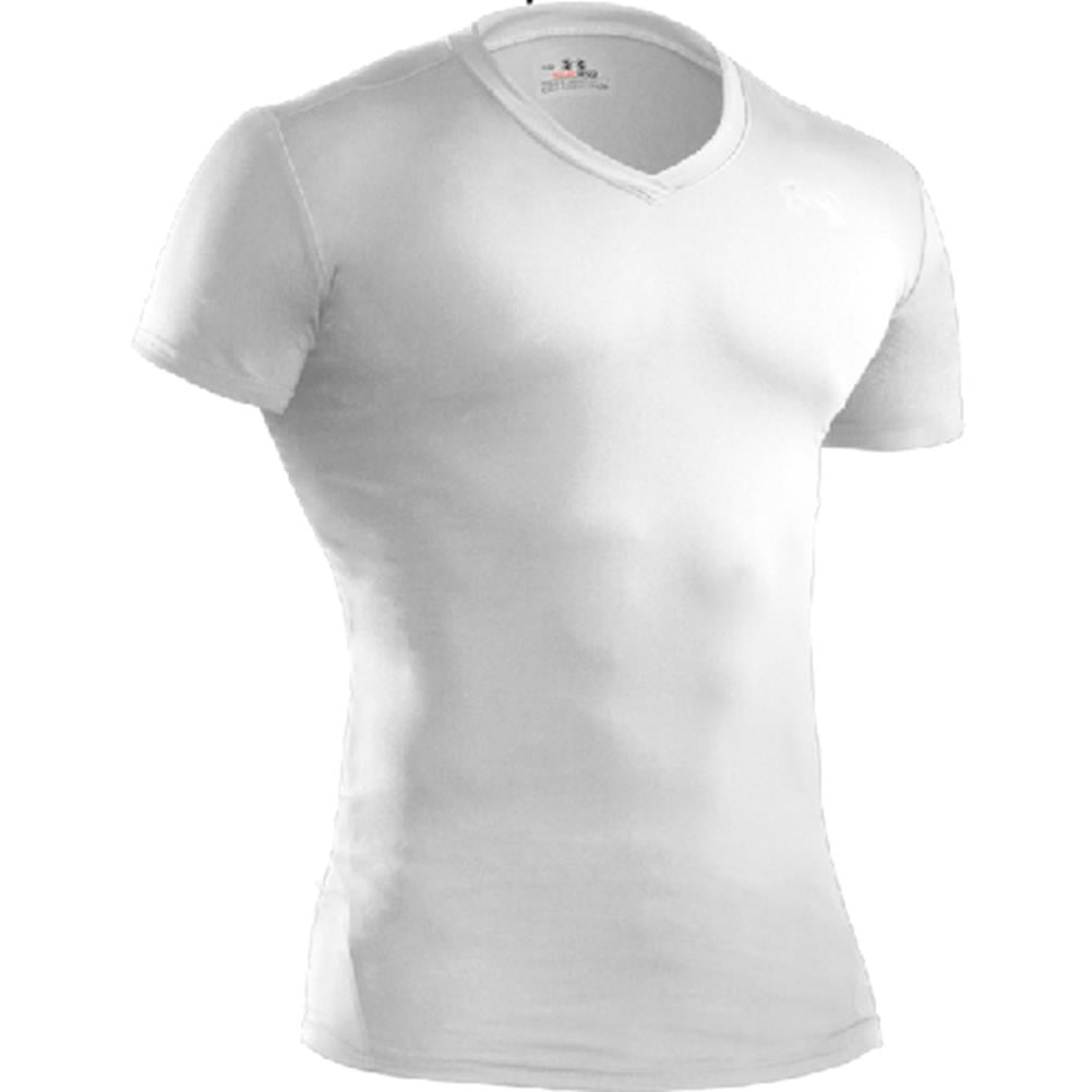 white v neck compression shirt