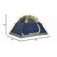 thumbnail image 3 of 2 Person Camping Tent with Rainfly Weatherproof Shelter Navy Blue, 3 of 6