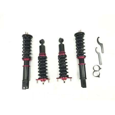 Nissan 300zx Coupe - 90-96 Nissan 300ZX Z32 Coupe 2D BLACK Coilover Lowering Suspension