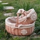 thumbnail image 3 of Cesta de almacenamiento de tela escocesa verde, cesta de comida, cesta de mimbre para huevos, regalo portátil, fruta de Picnic, bambú tejido pequeño esquí esquí Gafas de esquí, 3 of 5