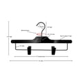 thumbnail image 4 of NAHANCO 92014RC50 14" Acrylic Skirt/Pant Hanger, Black (Pack of 50), 4 of 4