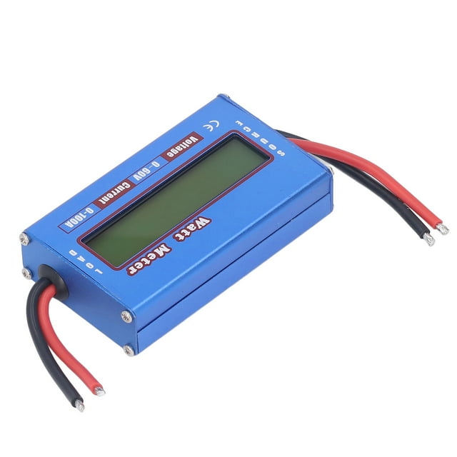 Medidor de potencia de batería RC Analizador de potencia de batería preciso Probador de potencia de batería RC con pantalla LCD digital para sistema solar
