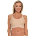 thumbnail image 4 of Shapeez Wirefree Racerback Tank-Style Bralette, Moisture Wicking Bra with Removable Foam Cup-M size Female, 4 of 6