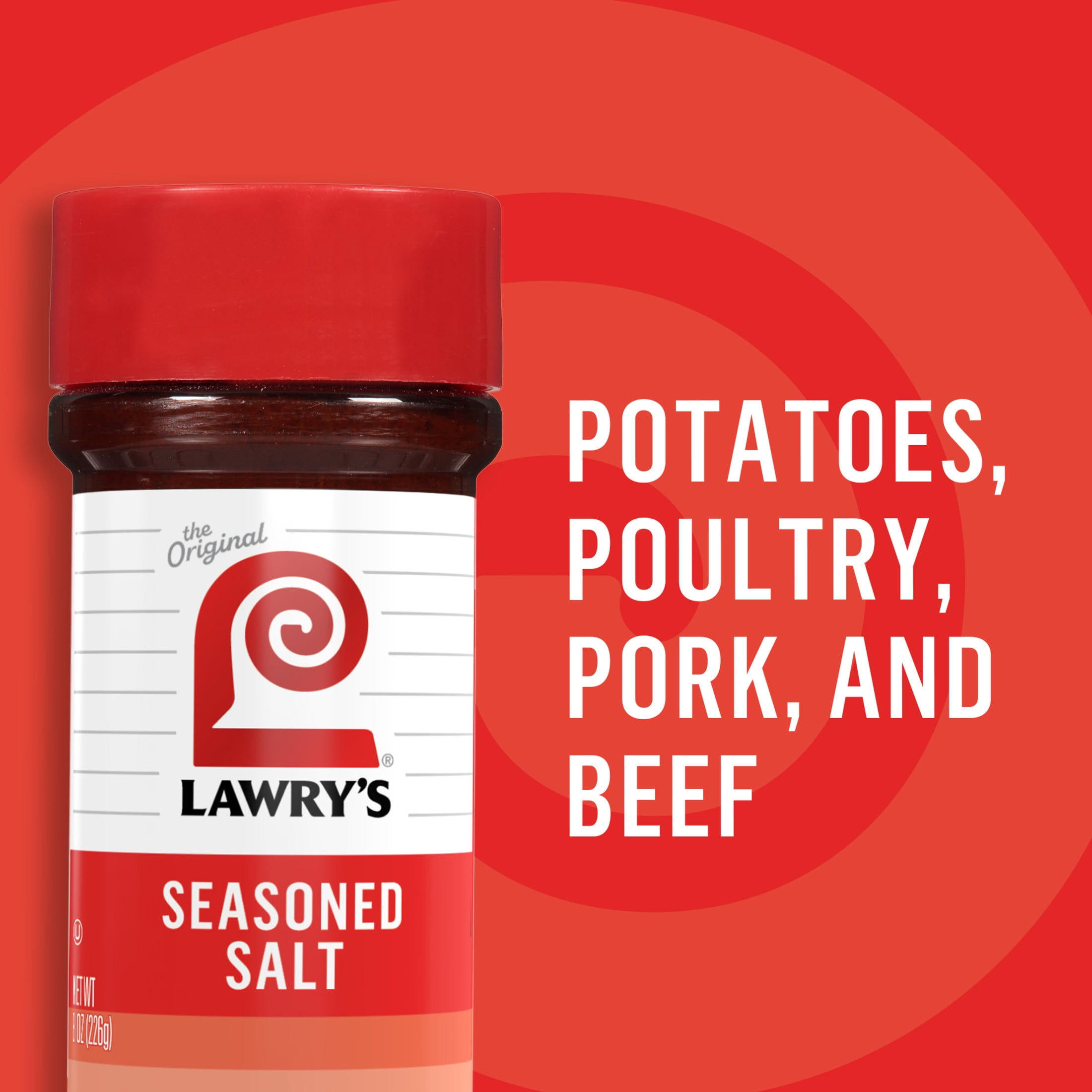 (12 pack) Lawry's Kosher Seasoned Salt, 8.0 oz Bottle