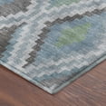 thumbnail image 3 of Addison Rugs Mayfield Premium Machine Washable Transitional Diamond Teal Rectangle Rug, 10' x 14', 3 of 6