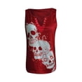 thumbnail image 3 of Blusas casuales de moda sexy con cuello en V y cordones sin mangas para mujer, 3 of 5