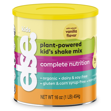 Else Nutrition Kids Shake Mix - Plant-Based, Dairy-Free Protein Powder w/ 25+ Vitamins (Vanilla, 1-Pack)