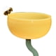 thumbnail image 5 of Vasos de yogur de vidrio de colores Macarena resistentes al calor con patas base verde amarillo, 5 of 7