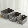 thumbnail image 4 of Foldable Storage Baskets with Drawstring Handles Open Storage Bins Collapsible Storage Box Large Organizer Basket for Clothes, Toy, Books, Towel, Sundries, 4 of 8