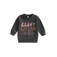 thumbnail image 1 of xiaxaixu Bébé Filles Automne Décontracté Sweat-Shirts à Manches Longues Lettre à Col Rond Imprimé Ample Pull-Overs, 1 of 9