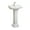 White, variant on Fine Fixtures Roosevelt Pedestal Sink - 18 Inch Vitreous China Ceramic Pedestal Sink - Single Faucet Hole Sink in White