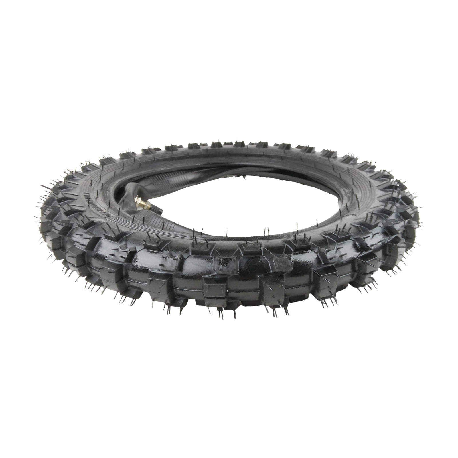 Fixrightpro 2.50-10 Off Road Tread Dirt Bike Tire & Inner Tube Front/Rear, 1x tire 1x tube