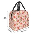 thumbnail image 3 of Vsdgher Floral Mugs And Strawberries Lunch Bag, Lunch Box for Women Adult Men, Lunch Tote Insulated Cooler Lunch Container for Work/Office/Picnic/Travel, 3 of 8