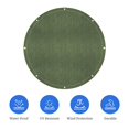 thumbnail image 3 of Covers & All Round Canvas Tarp, 16 oz 550 GSM 28 Mil Heavy Duty Multi-Purpose Tarpaulin Cover for Swimming Pools Hot Tubs Baseball Pitcher Mounds Haystacks and More (Olive Green, 15 Feet), 3 of 8