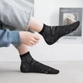 thumbnail image 6 of Uemuo Ornate Dark Skull Book Printed Crew Socks, Moisture-Wicking Socks, Athletic Socks for Men Breathable Cushion Socks Casual Sport Socks for Running Traveling, 6 of 6