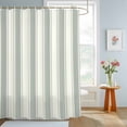 thumbnail image 6 of Decorative Shower Curtain Farmhouse Polyester Fabric Waterproof Bath Shower Curtains Bathroom Accessories Green Stripe Shower Curtain 60x72 Inch for Home Hotel Modern Farmhouse Geometric Striped, 6 of 9