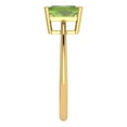 thumbnail image 3 of Clara Pucci 14K Yellow Gold Solid Gold Peridot Solitaire Anniversary Ring for Women - 1 cttw Radiant Cut, 3 of 8