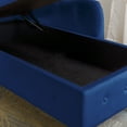 thumbnail image 3 of Chaise Chair, Storage Chaise Lounge Indoor, Modern Upholstered Sofa Recliner Lounge Chair for Living Room Bedroom Office, Navy Blue Velvet, 3 of 7