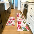 thumbnail image 5 of Pink Kitchen Rugs and Mats, Strawberry Butterfly Mats for Floor Non Slip Cushioned Kitchen Mats Comfort Waterproof Mat for Kitchen Sink Laundry Office,23.6x15.7 inch, 5 of 6