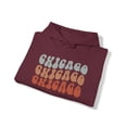 thumbnail image 4 of Chicago Illinois Moving Away Retro 70s Hoodie, Gifts, Hooded Sweatshirt, 4 of 4