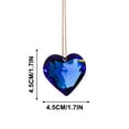 thumbnail image 3 of Crystal Prisms Chandelier Heart Shaped Suncatcher Ornament Pendants Crystal Beads Hanging Glass Crystal Chandelier Prisms for Wedding Party Tree Garlands Decoration, 3 of 4
