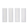 thumbnail image 1 of Raspador de crema para pasteles, peine decorativo, respetuoso con el medio ambiente, 4 formas seguras, más suave, 4 Uds., 1 of 14