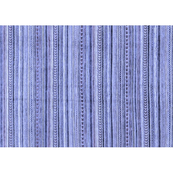 Ahgly Company Indoor Rectangle Abstract Blue Modern Area Rugs, 8' x 12'