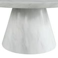 thumbnail image 5 of Picket House Furnishings Odette 36" Round Marble Coffee Table in White, 5 of 7