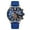 Blue, variant on MEGIR Chronograph Luxury Quartz Military Watch Men Silicone Sports Waterproof Wristwatch Auto Date